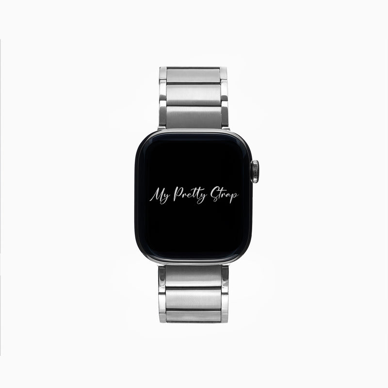 Angelic Apple Watch Strap – Silver Gem