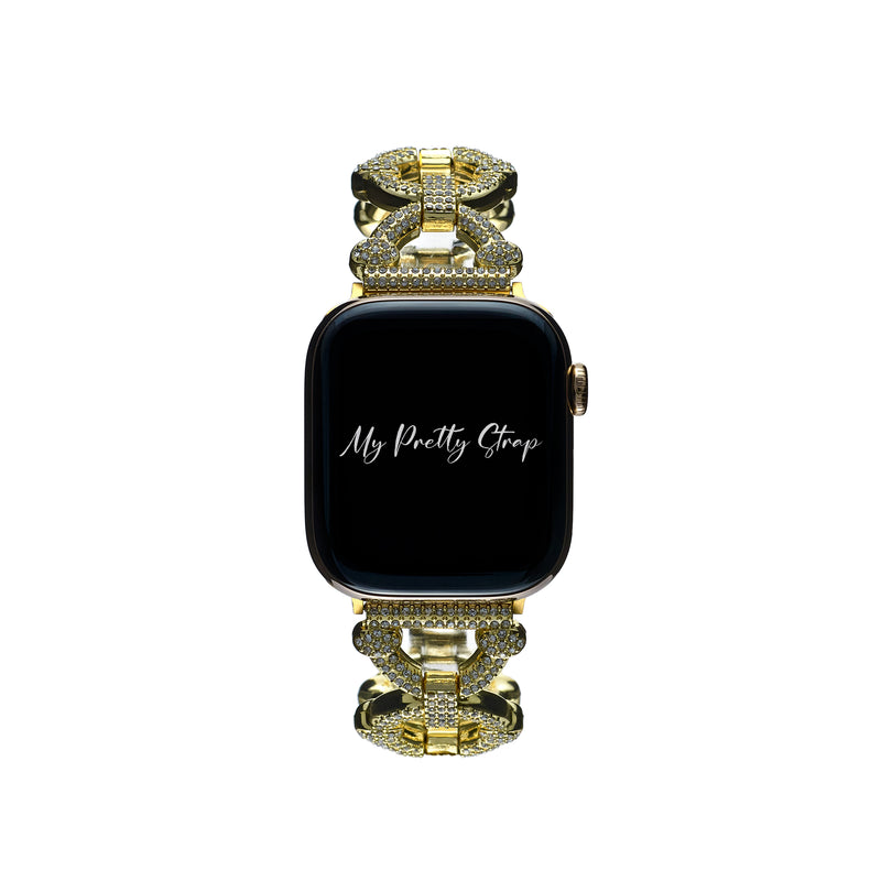 Céline Pavé Stainless Steel Strap – Gold