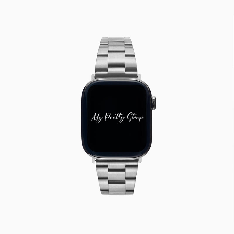 Classic Vogue Apple Watch Strap – Silver Gem