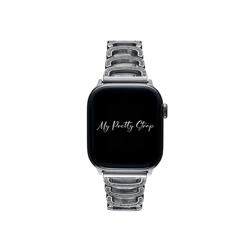 Halo Apple Watch Strap – Silver Gem